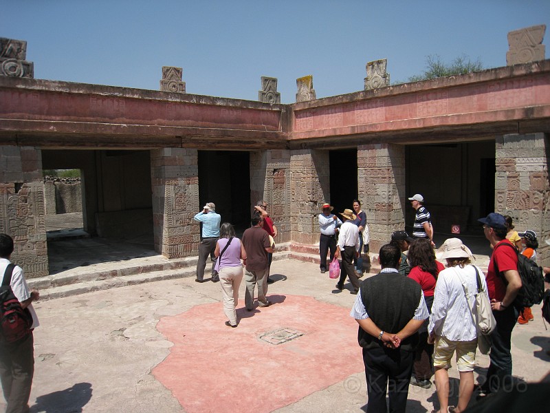 Mexico Pyramids - Mexico City 2009 0755.jpg - A trip to the Teotihuacan area of Mexico to visit the pyramids. A vast complex and a great climb to the top. This was followed by lunch in a cave, then a visit to the historical center of Mexico City. March 2009.